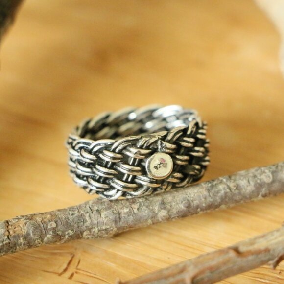 925 Sterling Silver CRAFT KNITTING MESH Men's - Picture 7 of 8